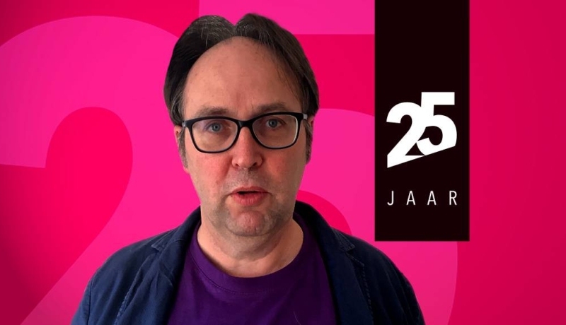 Een headerfoto van jubilaris Ruud Kroes. Geplaatst door Hanneke Bulten.