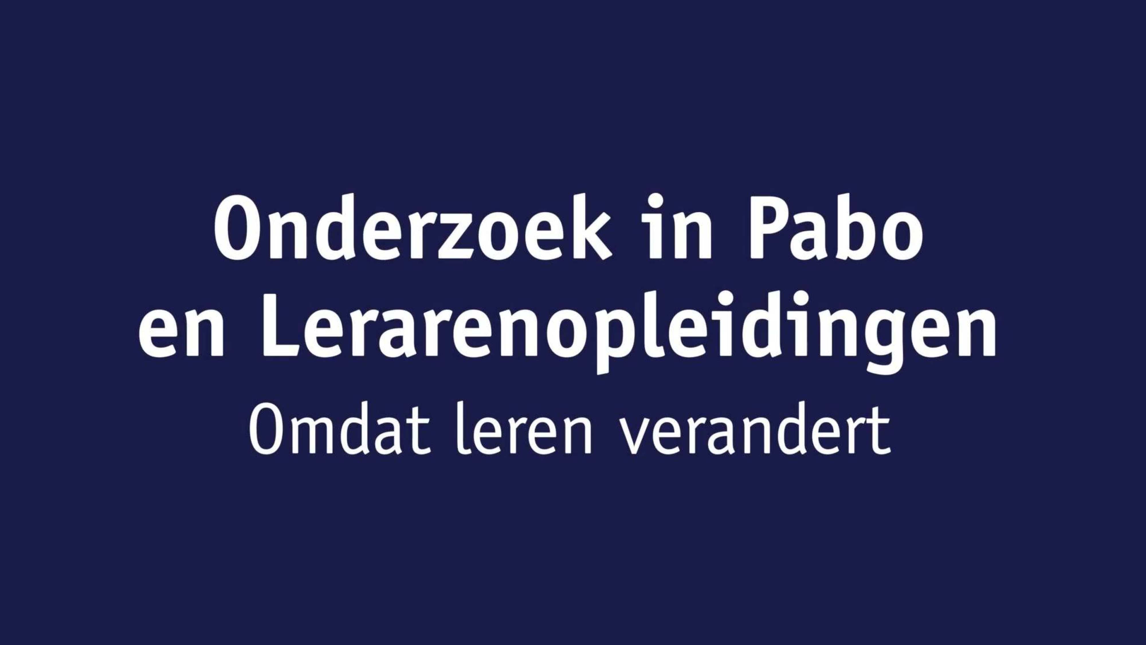 Videostill video onderzoek in pabo en lerarenopleidingen
