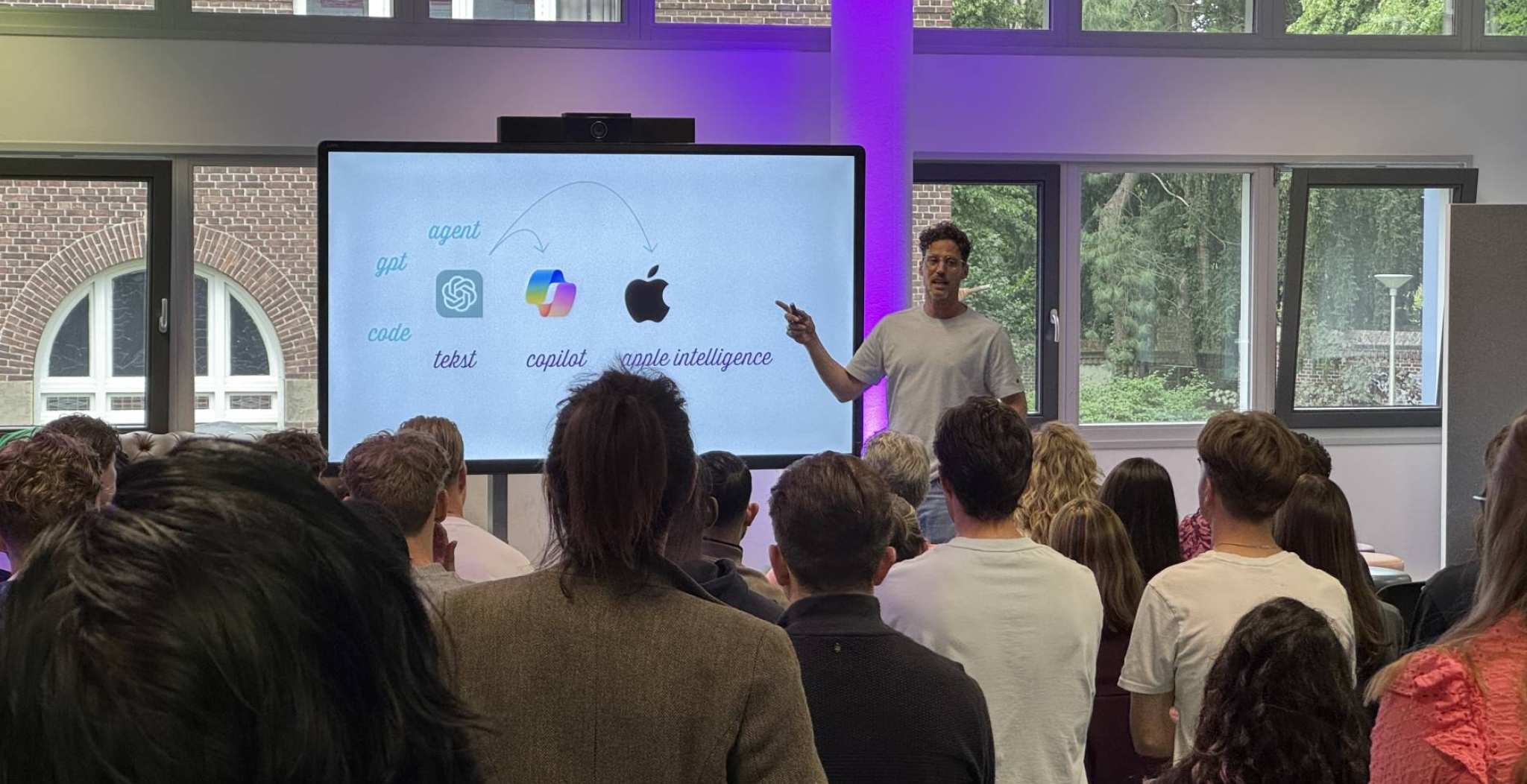 Vincent van Liempd tijdens het AI Experience Lab (juni, 2025)