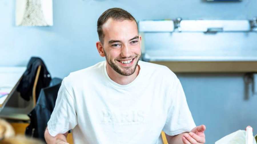 Studenten HAN Social Work in gesprek.