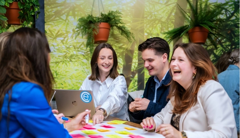 Studenten van de opleiding Commerciële Economie