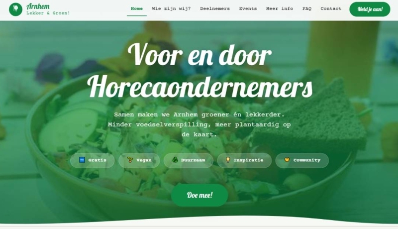 Screenshot website tbv opdracht studenten Contentmarketing met AI.