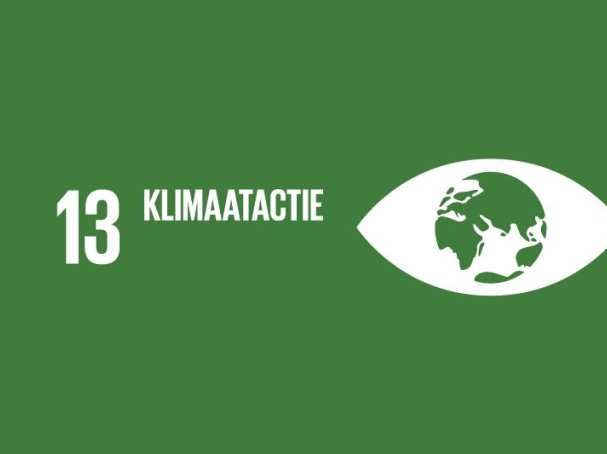Plaatje groen SDG 13 klimaat actie breed voor header