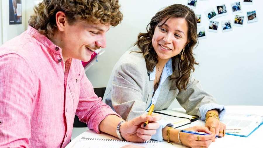 Studenten Opleidingskunde in gesprek HAN Nijmegen