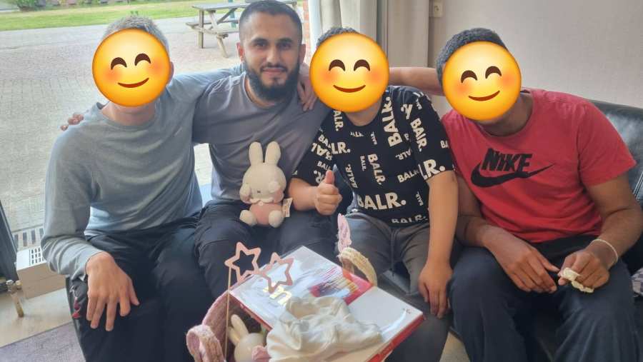 Omar samen met 3 cliënten