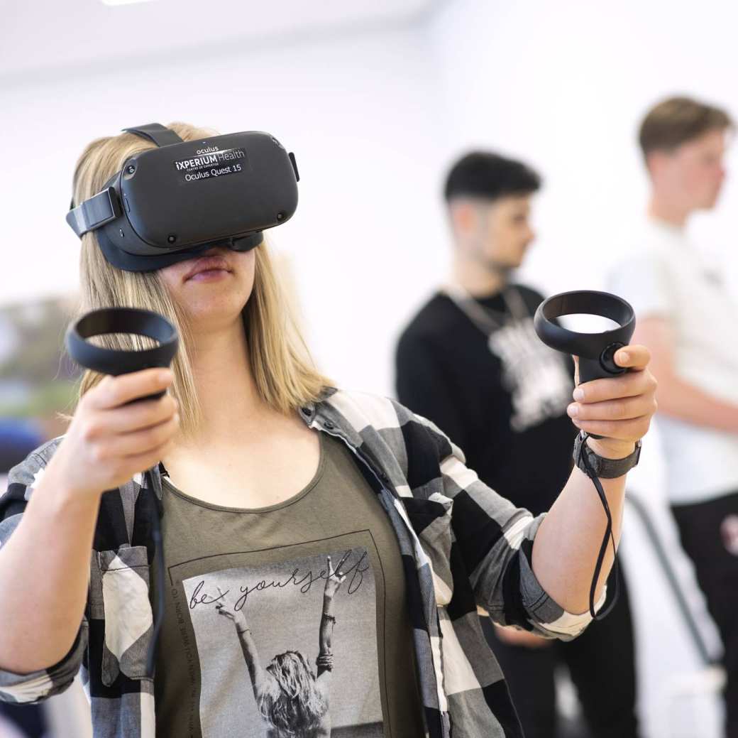 VR bril oefening fysiotherapie