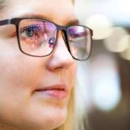 foto van student-blogger Meike Geurtsen. Het is een close-up.