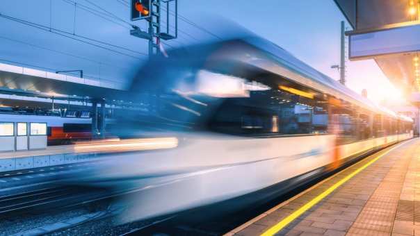 Trein als metafoor voor het concept Idea trail