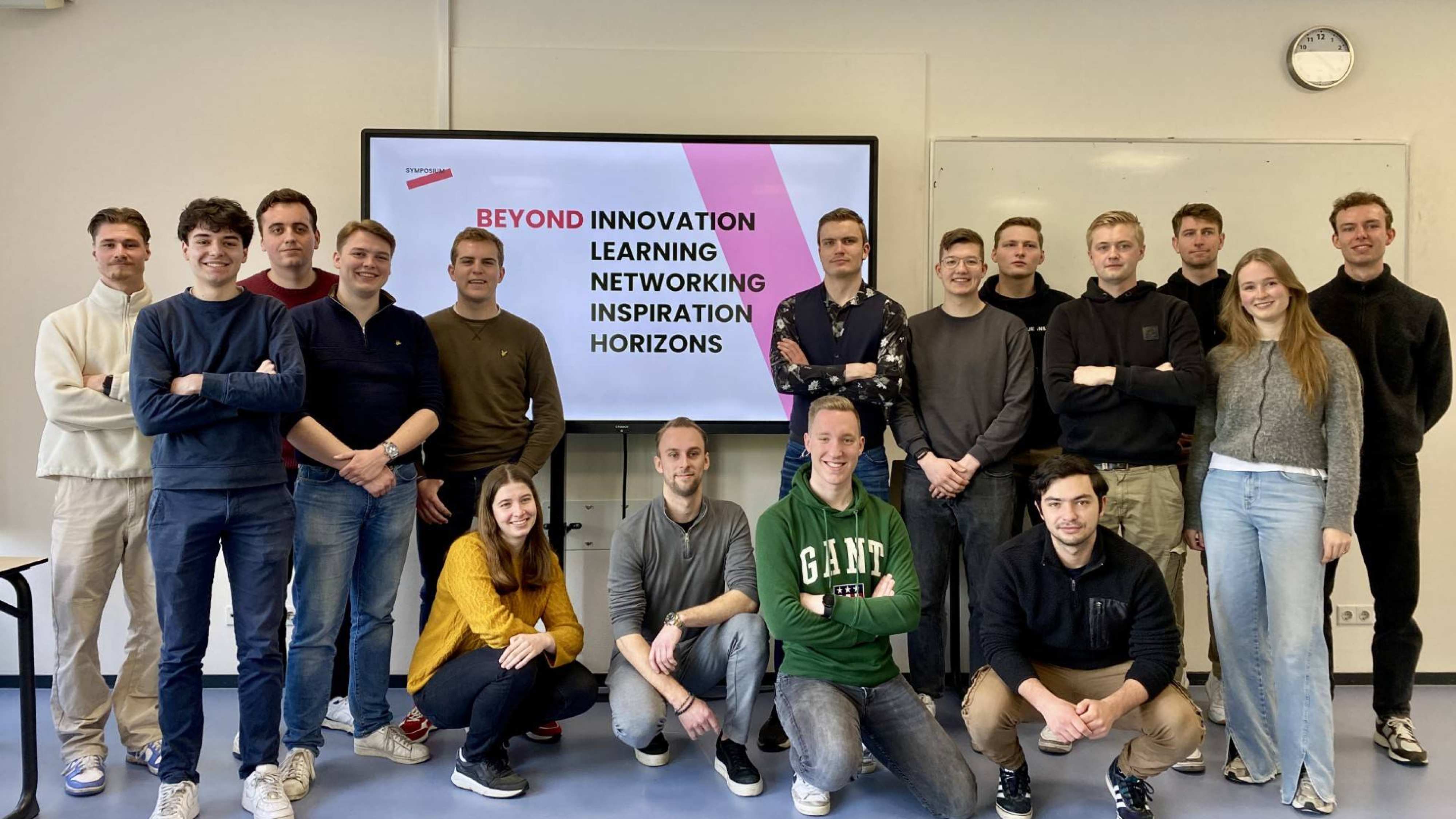 Studenten die het Semester 6 Symposium Beyond organiseren voor de HAN Academie Engineering en Automotive