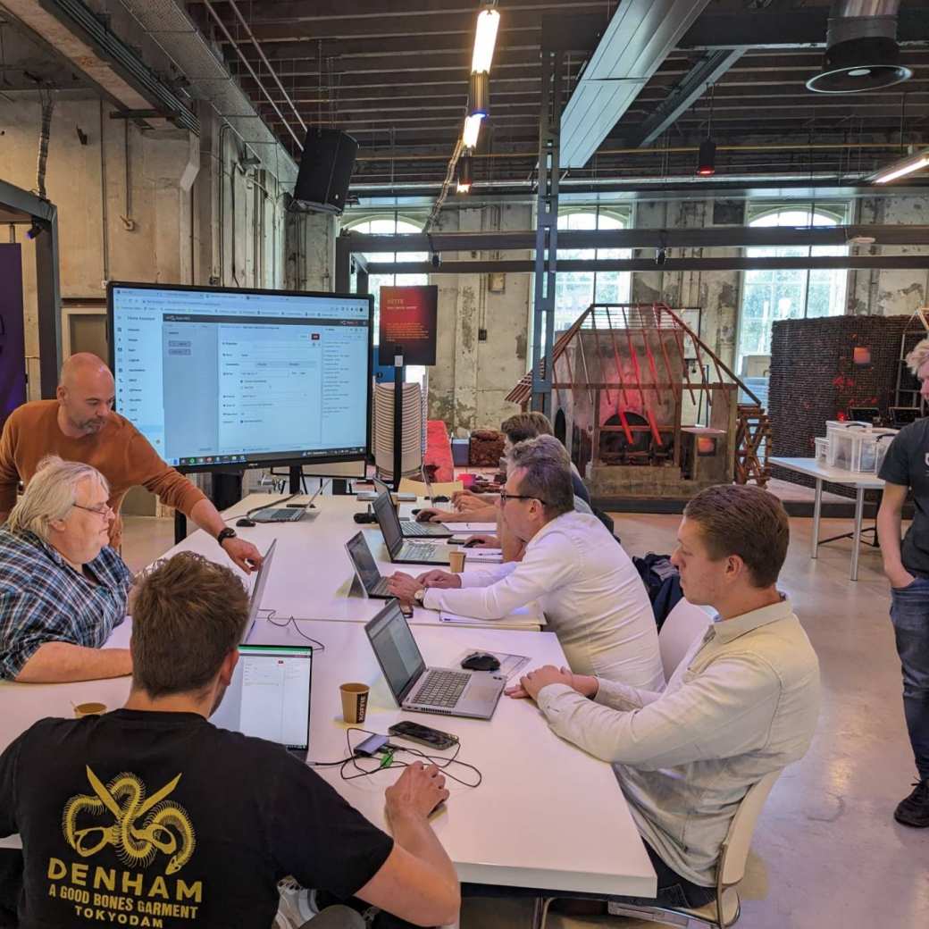 Foto van de workshop over Digital Twin bij CIVON