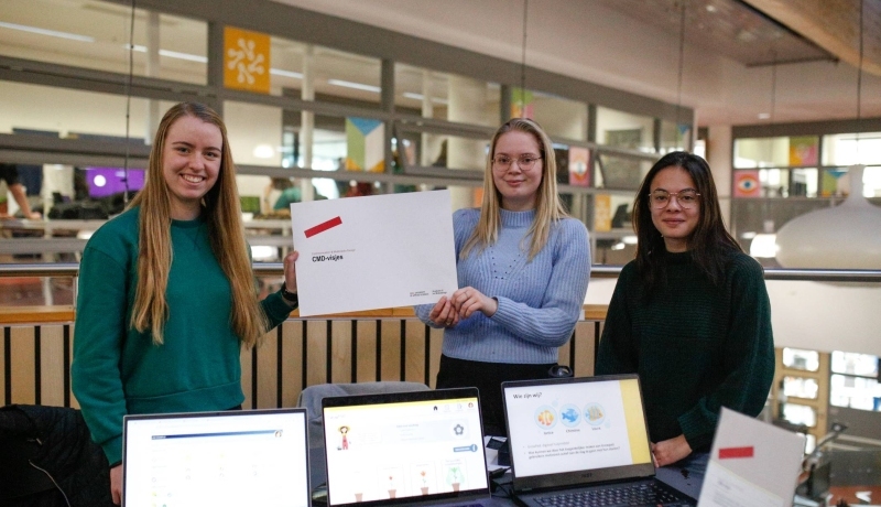 cmd studenten werken aan hun prototype