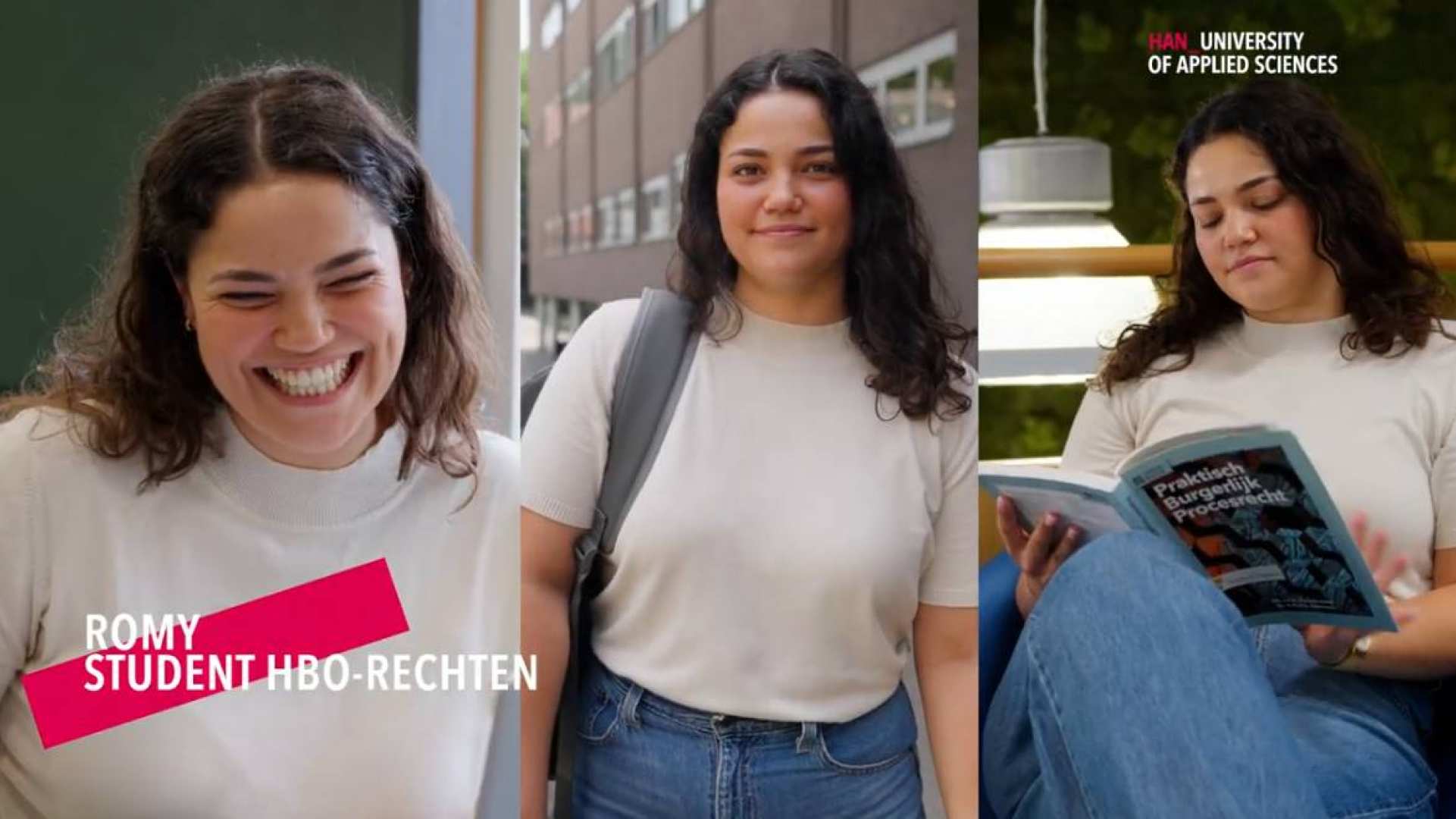 Portretbeelden van deeltijdstudent Romy