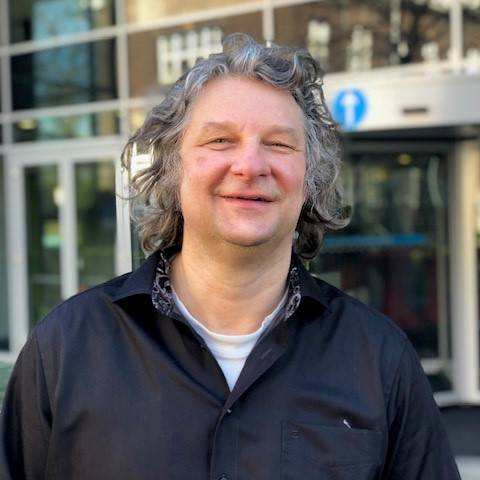 Foto van jubilaris Richard Taal, hij werkt 25 jaar bij de HAN.