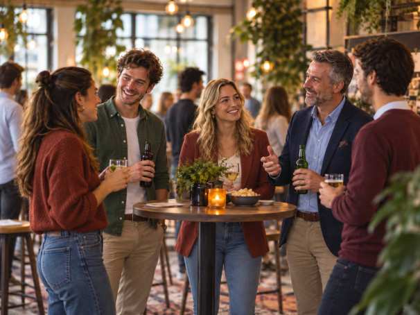 beeld voor alumni matching cafe event