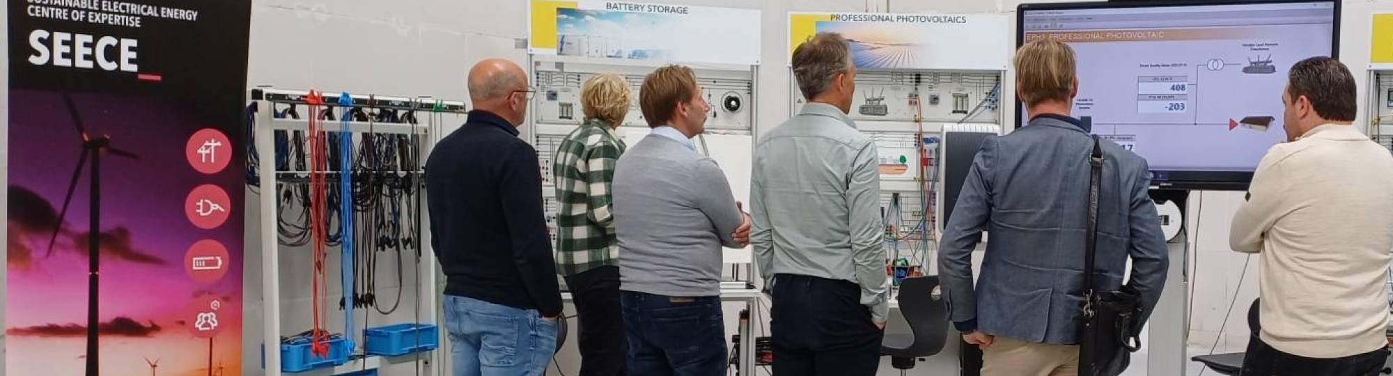 SEECE Energiecollege 2025, demonstratie Lucas Nulle Panelen in Nationaal Expertisecentrum Netcongestie.