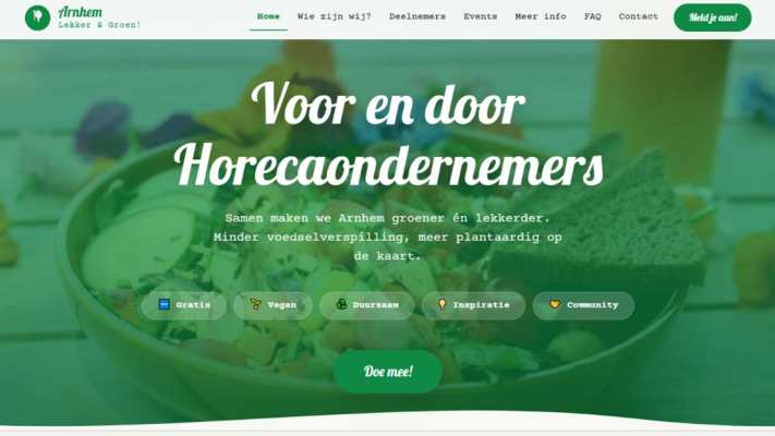 Screenshot website tbv opdracht studenten Contentmarketing met AI.