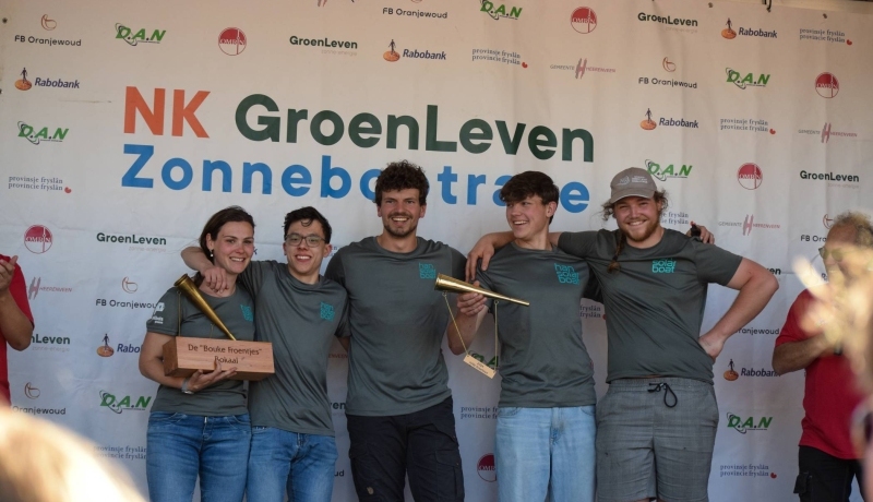 Het team van de HAN Solarboat in Akkrum