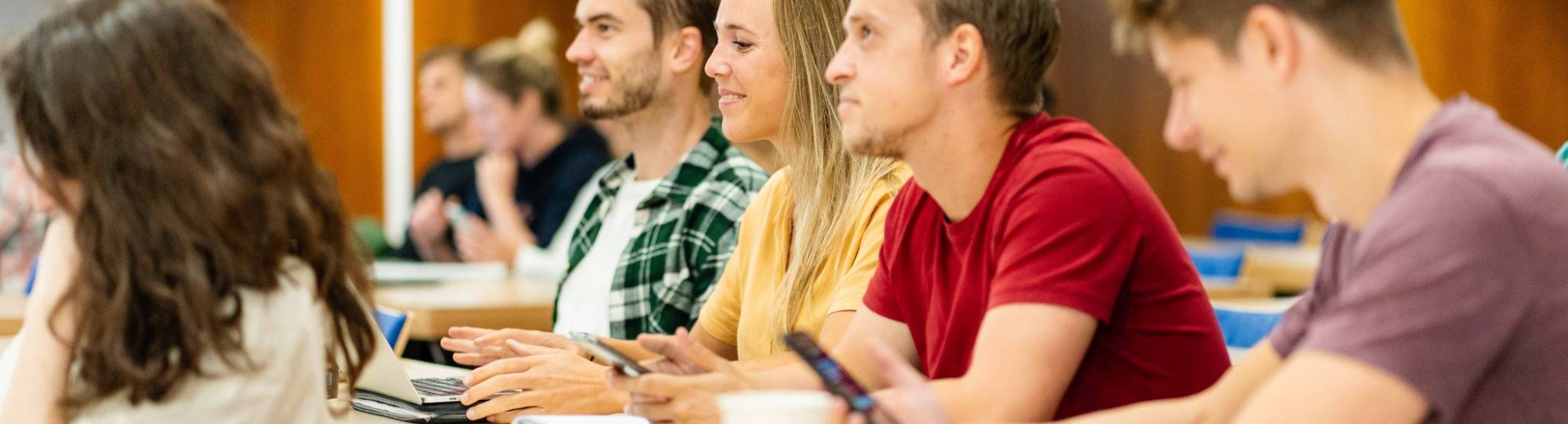 Studenten MMR tijdens hoorcollege