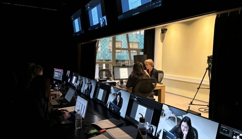 Foto van opname studio t.b.v. interview OpRecht Begrijpelijk