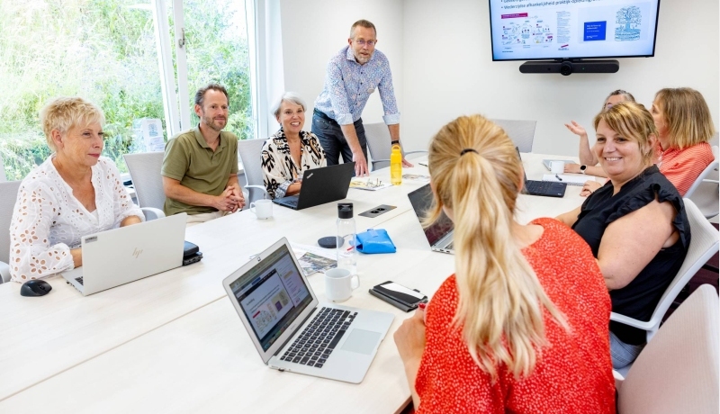 Fotoshoot vergaande samenwerking door HAN academie gezondheid en vitaliteit bij de Waalboog.