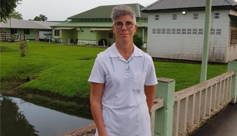 Renata Huisman in Suriname met de COVID hulpmissie