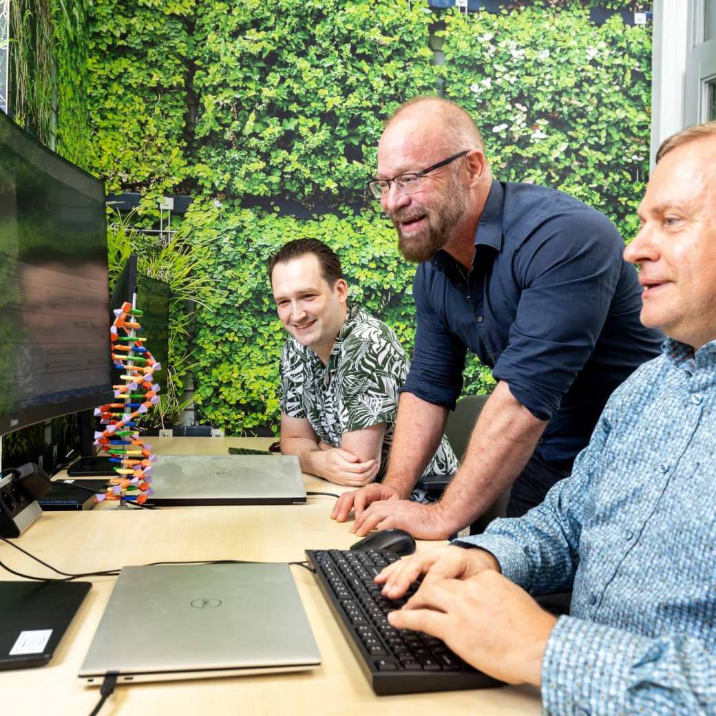 Foto van onderzoekers op het gebied van data science