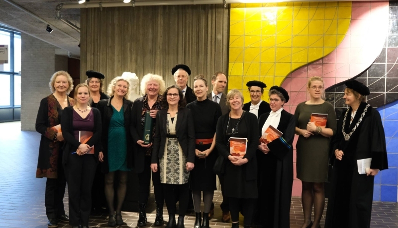 Anja de Kruif tijdens haar promotie
