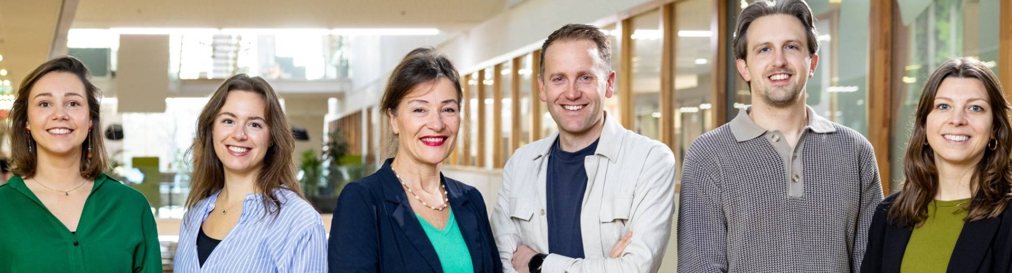 Lectoren Lilian Beijer en Geert Frederix met hun onderzoekers