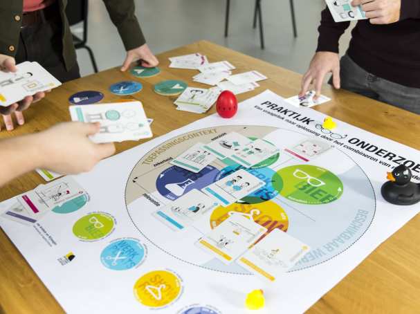poster ivm praktijk onderzoek op tafel
