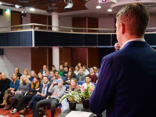 Publiek bij de HAN Green Awards georganiseerd door de Green Office in samenwerking met het zwaartepunt SEE 2022