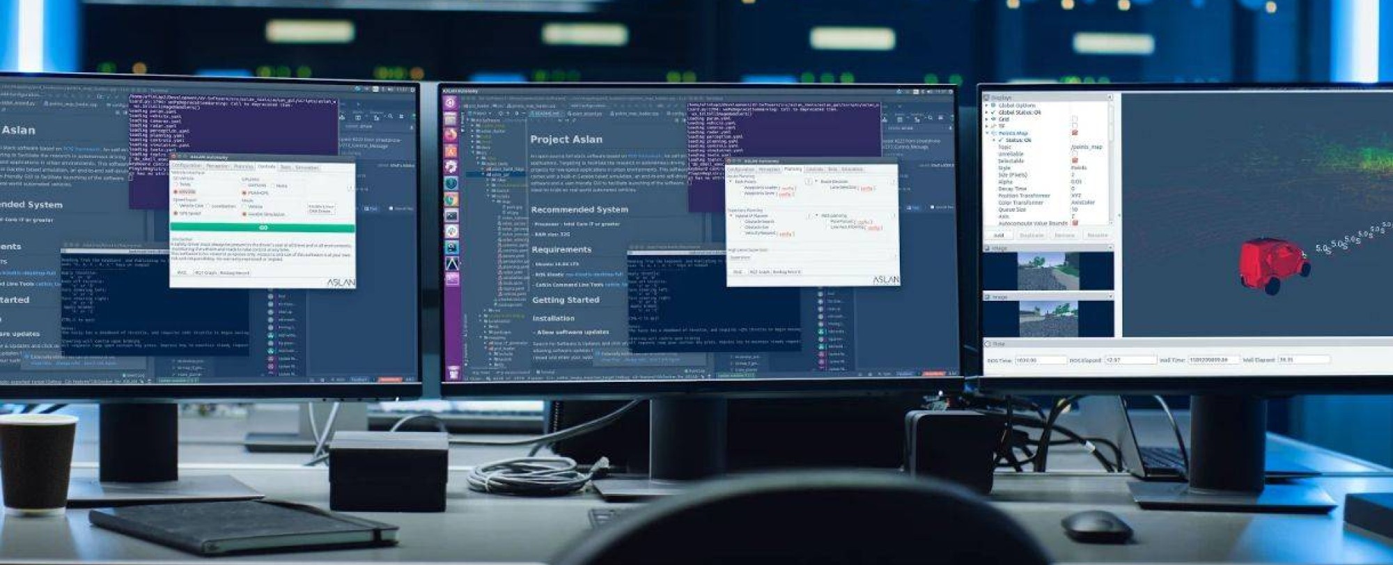 Data visueel weergegeven op een apparaat