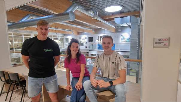 De 3 afstuderende Achterhoekers