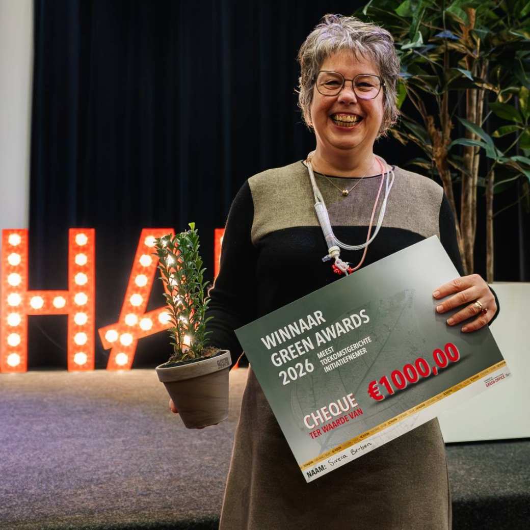 Sivera Berben wint de prijs voor duurzame initiatiefnemer