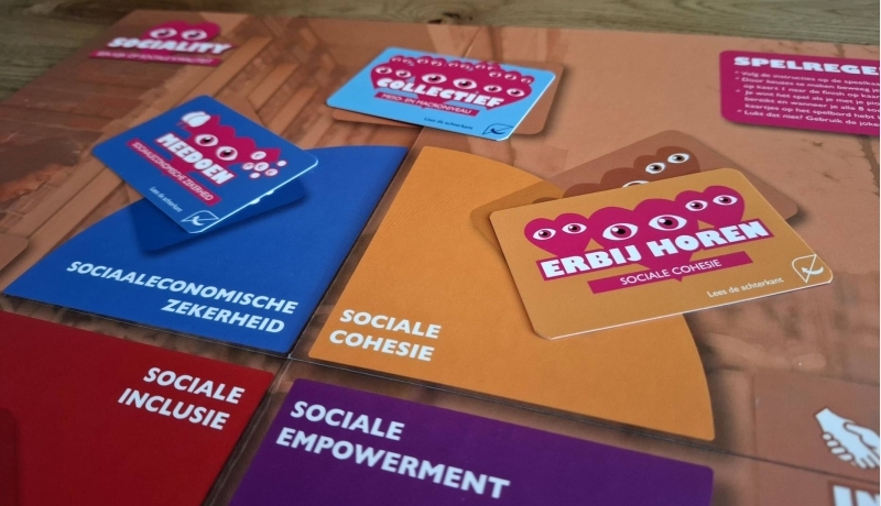 Sociality spel met kaartenset