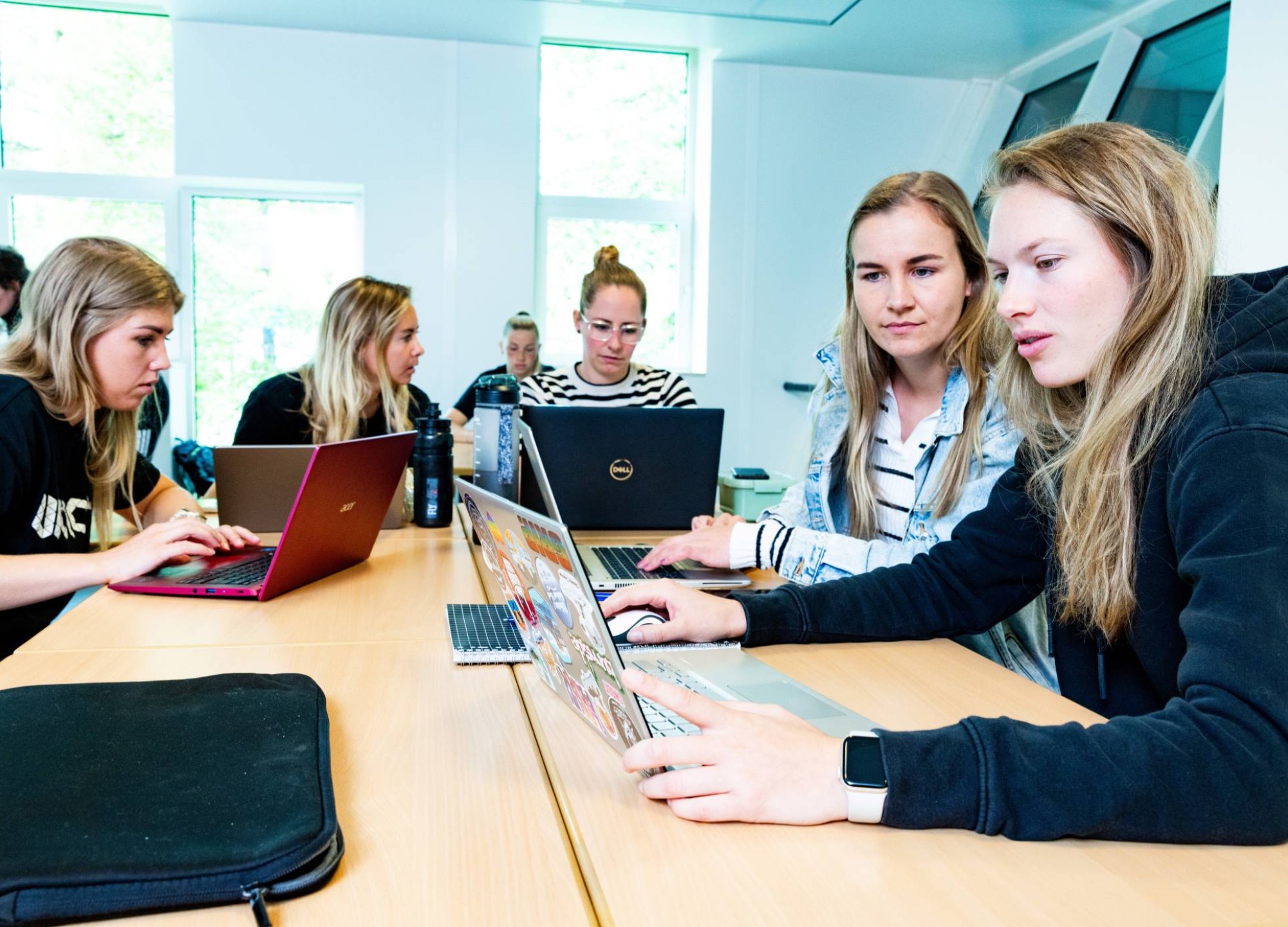 studenten alo deeltijd in klas Papendal
