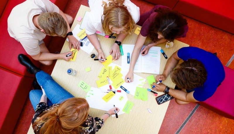 studenten groep werkoverleg