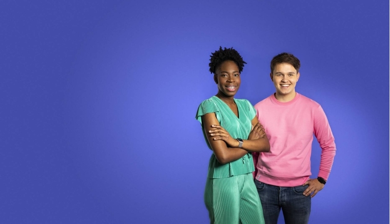 Interne communicatie campagne studenten, Tonian Campbell en Lesley Beaupain