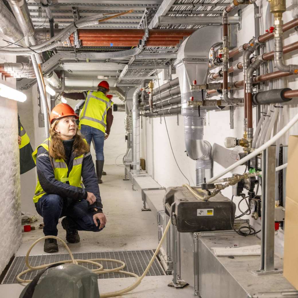 cursisten van de leergang innovatief en energiebesparend restaureren in landgoed Reuvensweerd