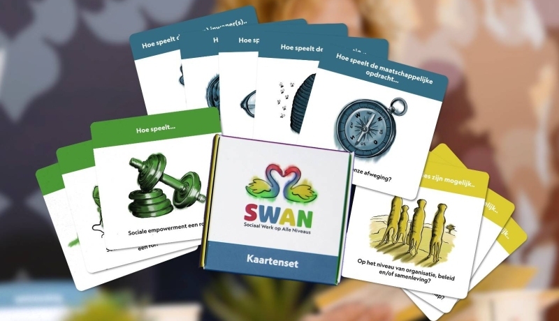 Screenshot van film over swan-kaartjes