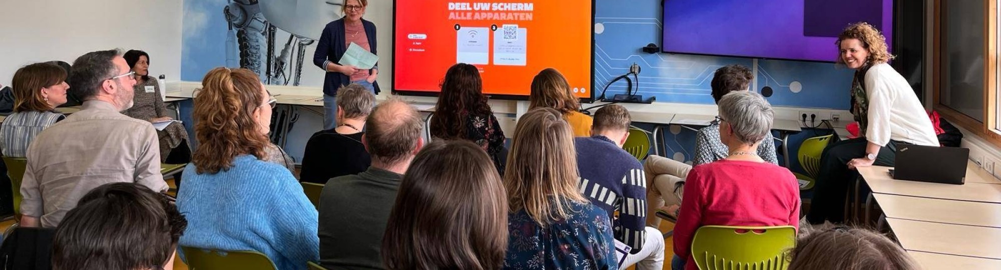 Foto van collega's op de Onderwijsdagen