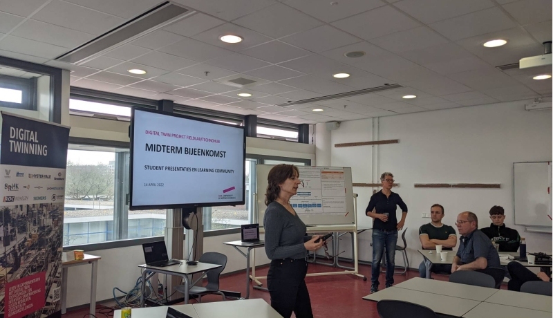 Presentatie tijdens de eerste bijeenkomst Learning Community van het project Digital Twin