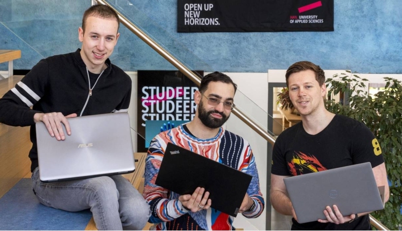 HAN IT en Mediadesign. Headerfoto studenten Techgelderland innotatietool. Inclusive Digital Design & Engineering