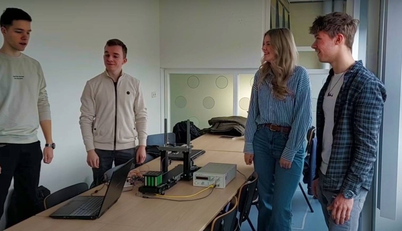 Studenten van de minor Machinebouw laten hun project zien
