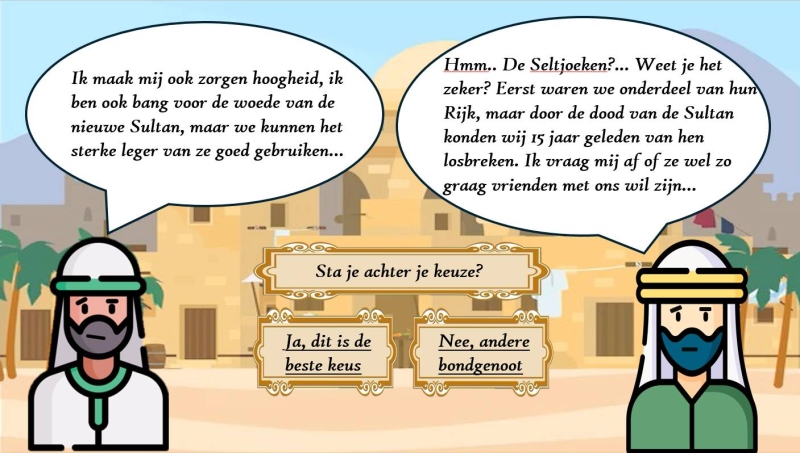 afbeelding uit een interactive storytelling lerarenopleiding geschiedenis