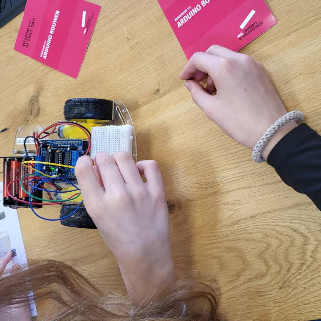 Voorbeeld van hardware met Arduino