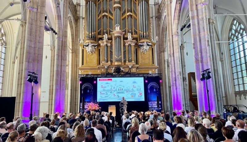 een foto van de opening studiejaar, HB
