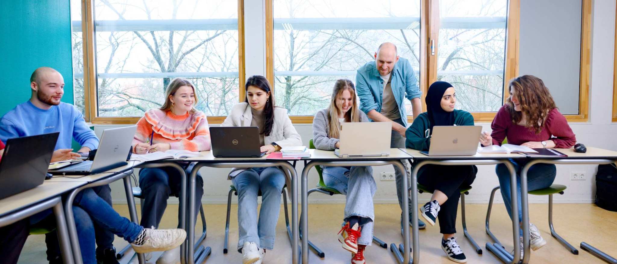 HAN Academie Educatie, Pabo, Pabo-ALO, ALPO, voltijd en deeltijd, studenten in lokaal begeleiding van docent, 2024