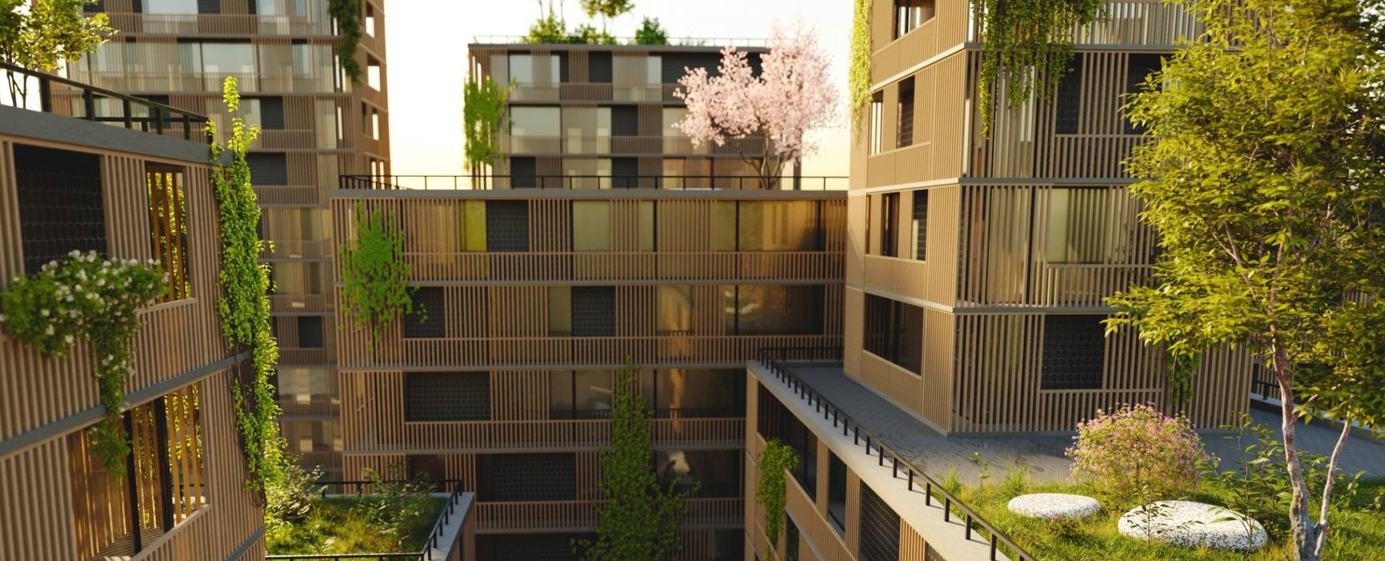 gebouw met veel groen
