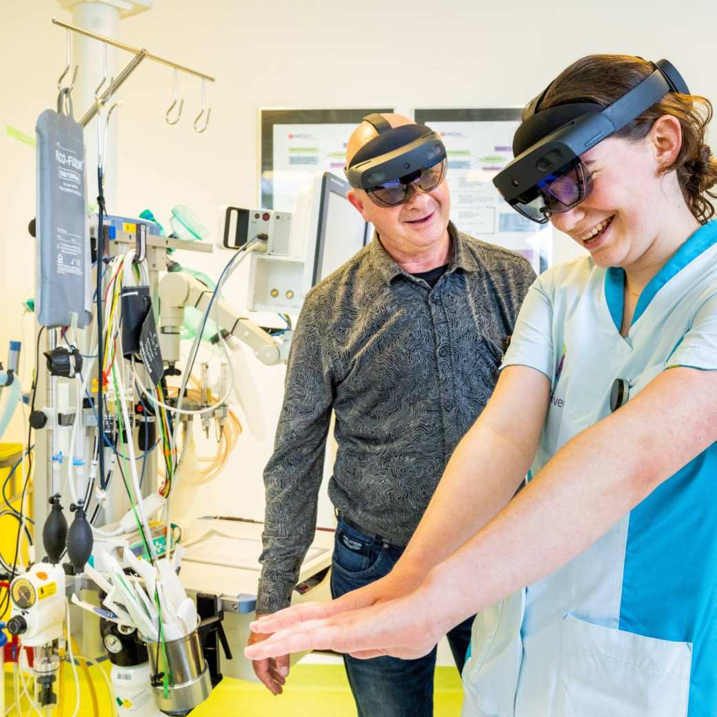 Fotoshoot vergaande samenwerking door HAN academie gezondheid en vitaliteit bij Bernhoven