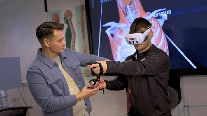 Hulp bij anatomieles in VR